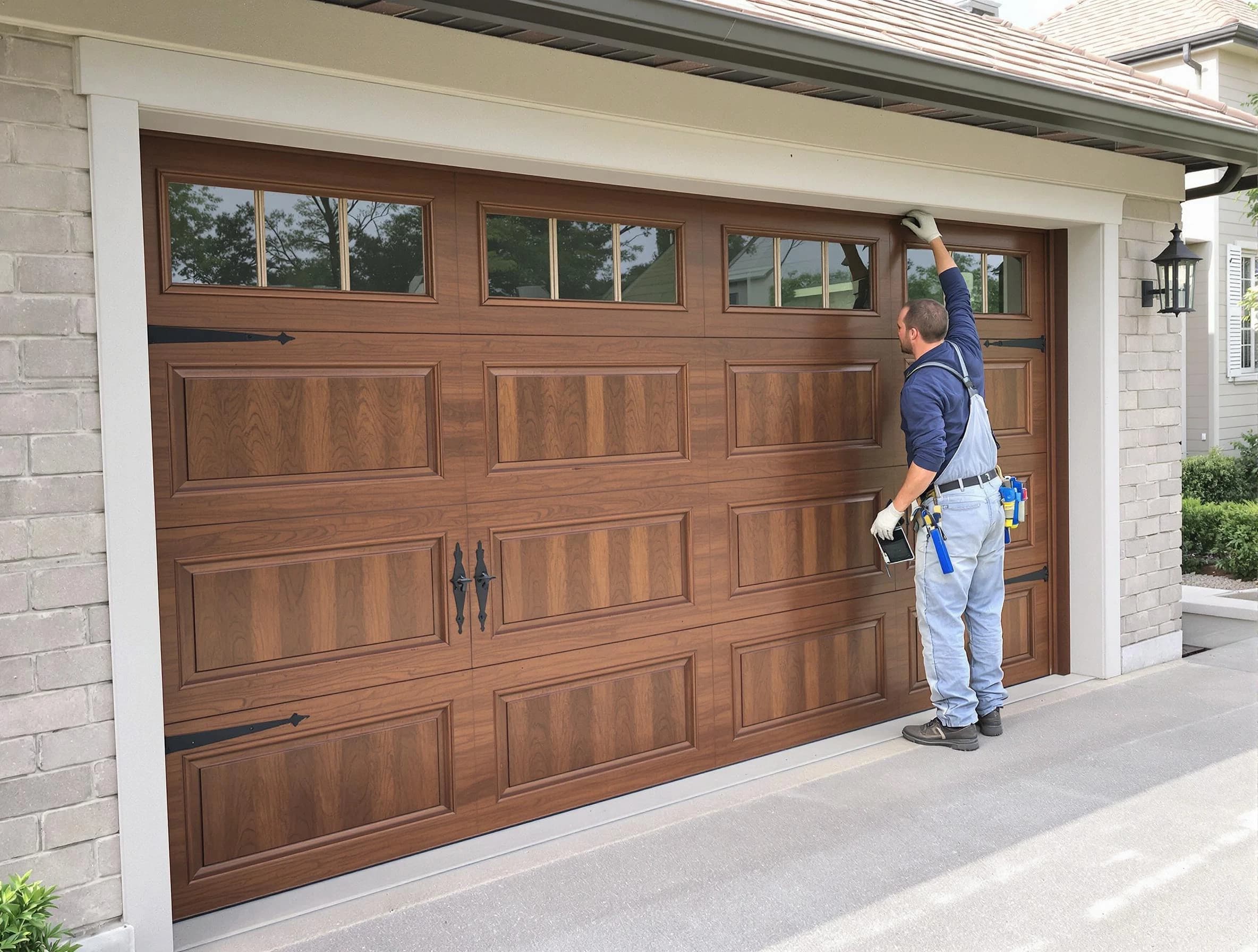 Custom garage door showcase by Passaic Garage Door Repair in Passaic