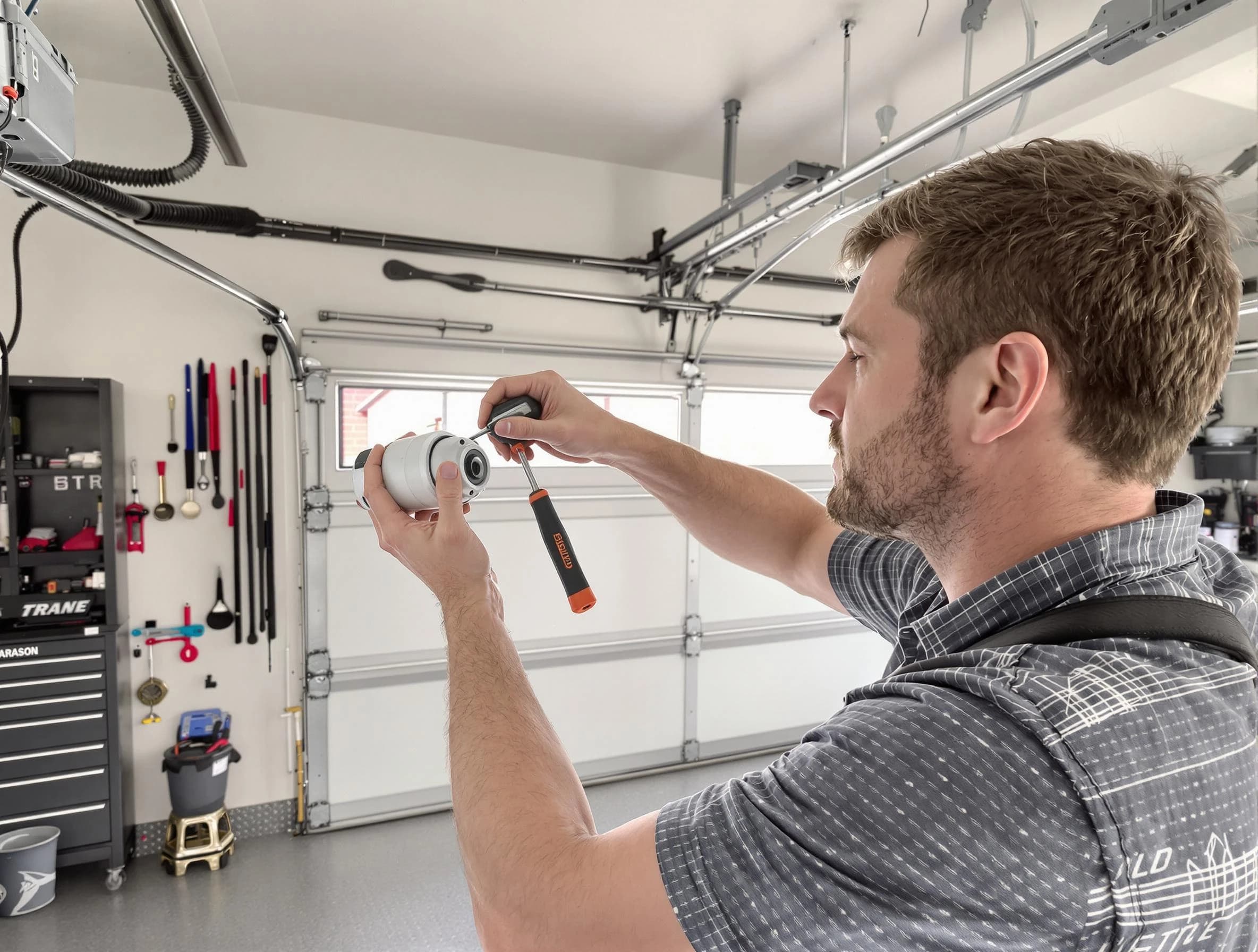 Garage door opener repair service by Passaic Garage Door Repair in Passaic