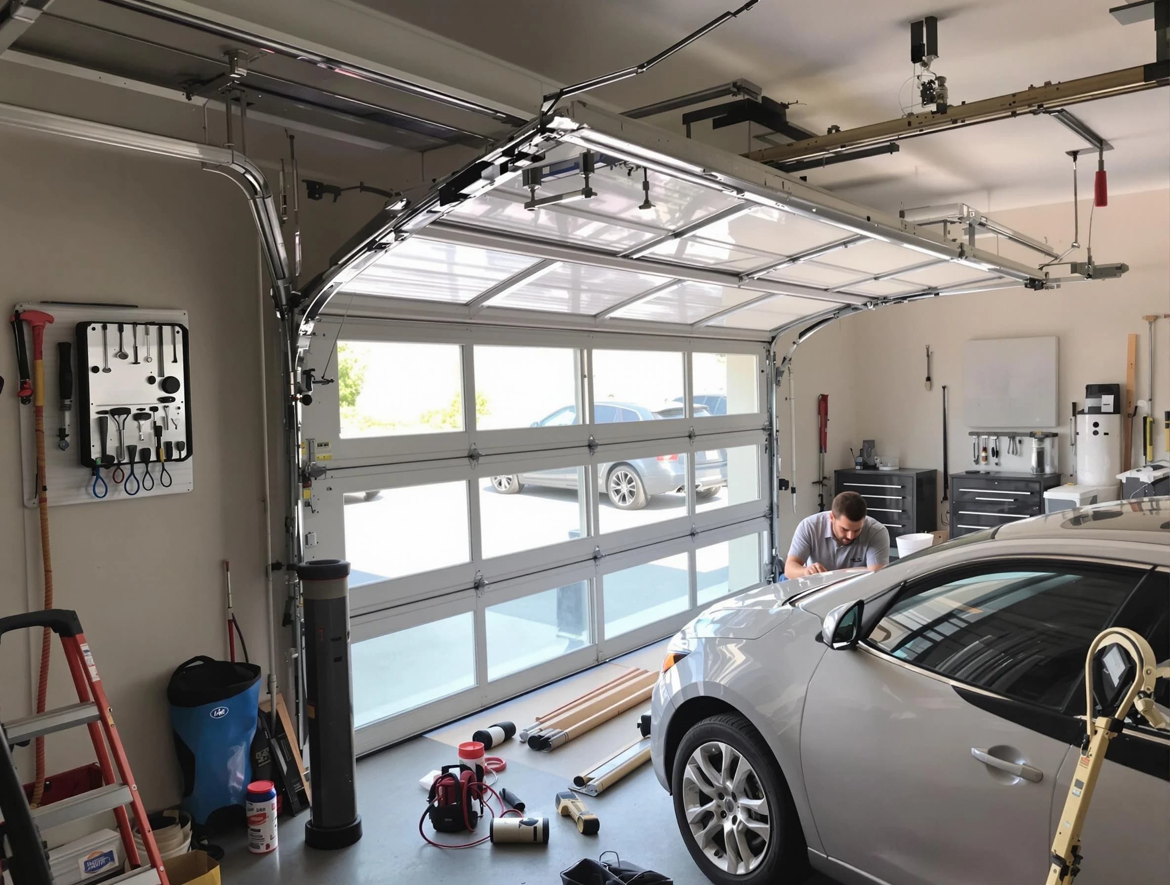 Garage door noise reduction service by Passaic Garage Door Repair in Passaic