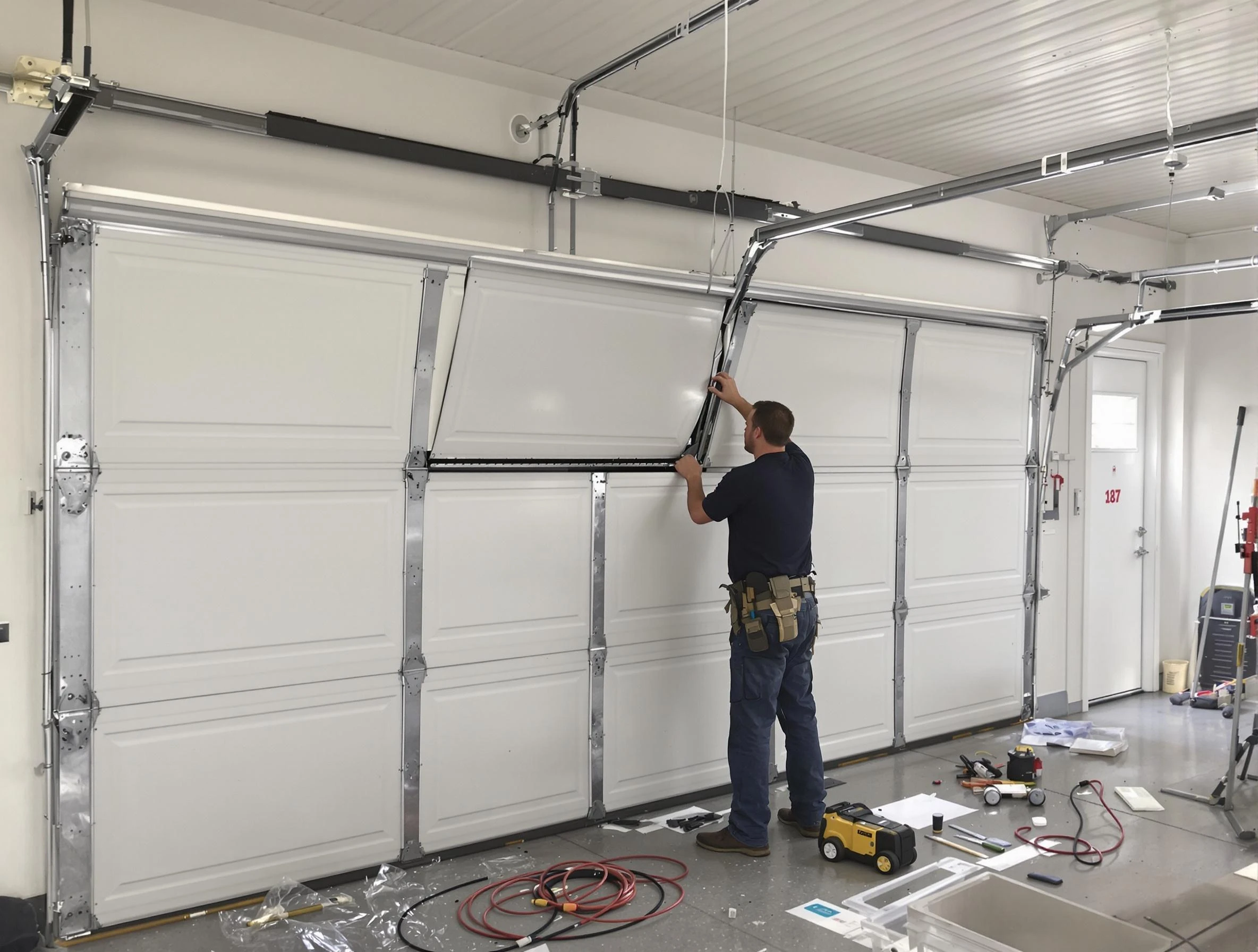 Garage Door Section Replacement in Passaic