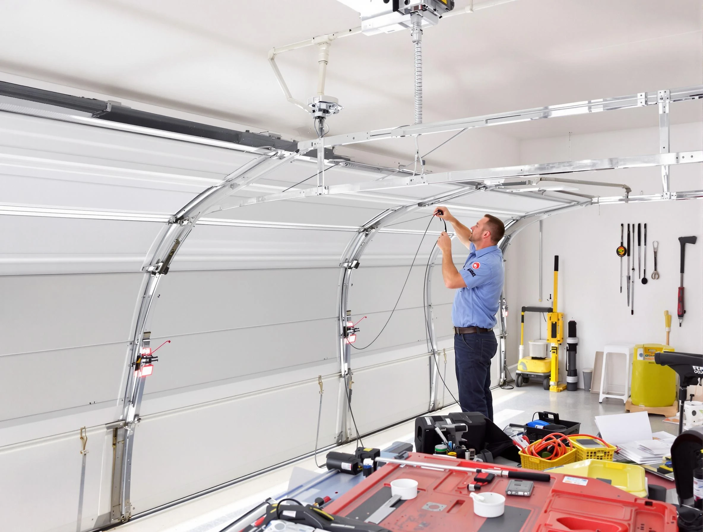 Garage door cable repair service by Passaic Garage Door Repair in Passaic