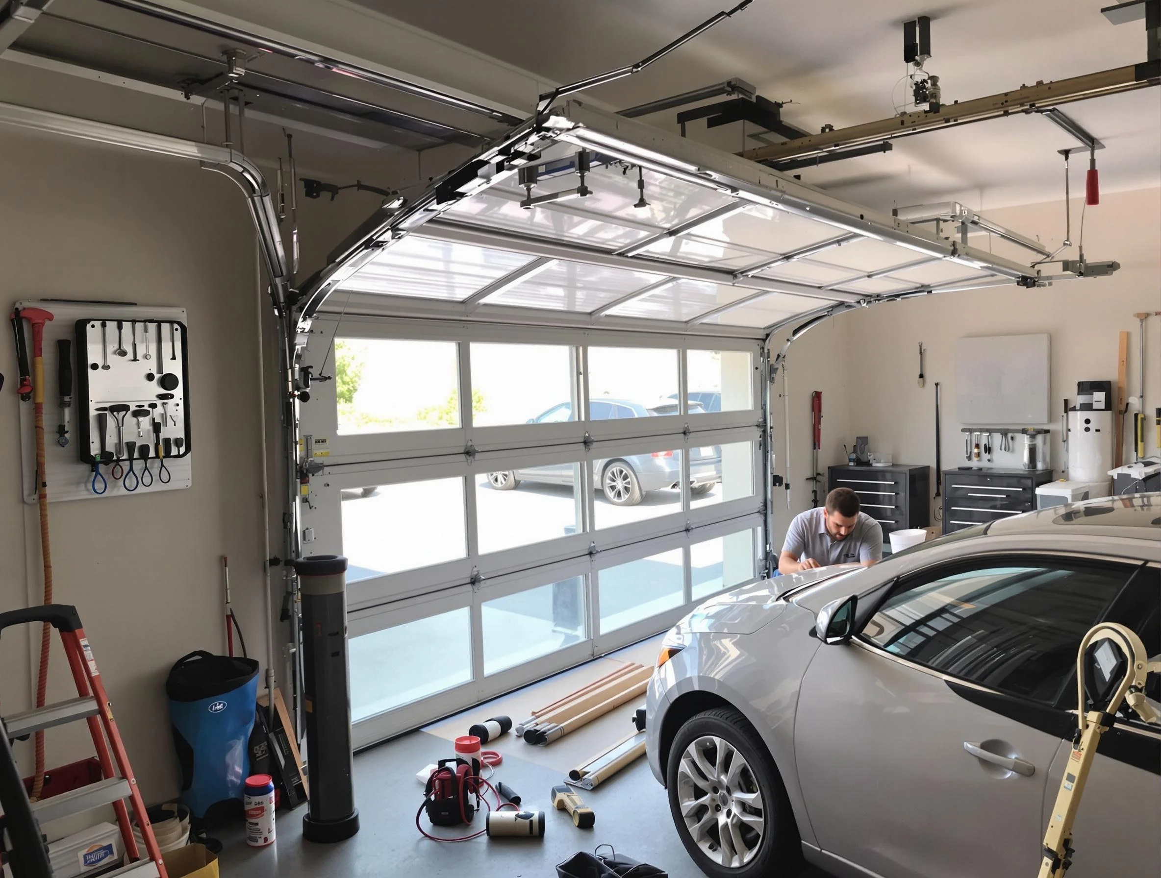 Garage door noise reduction service by Passaic Garage Door Repair in Passaic